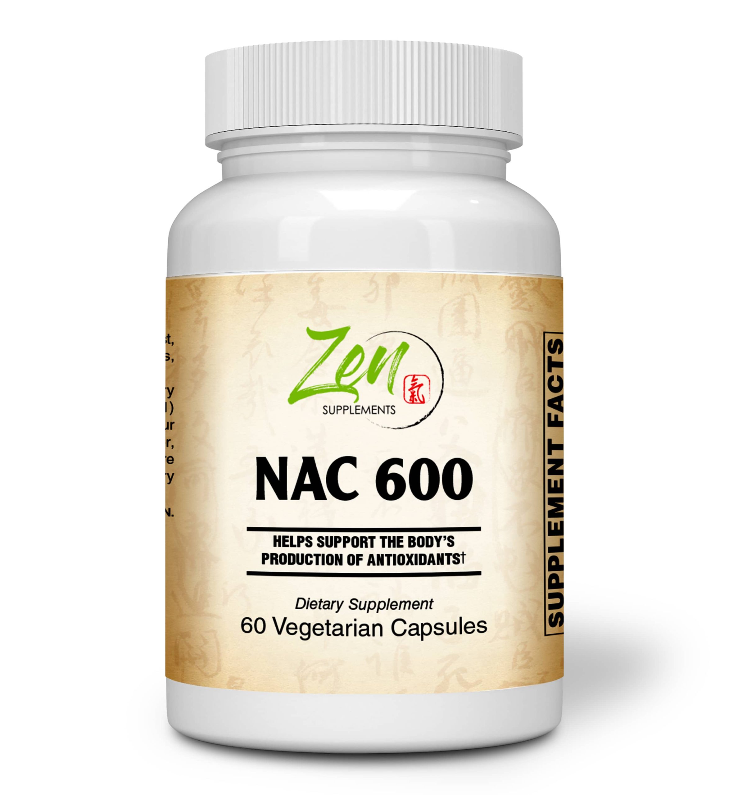 Zen Supplements NAC 600 Supplement Plus - N-Acetyl Cysteine Antioxidant ...